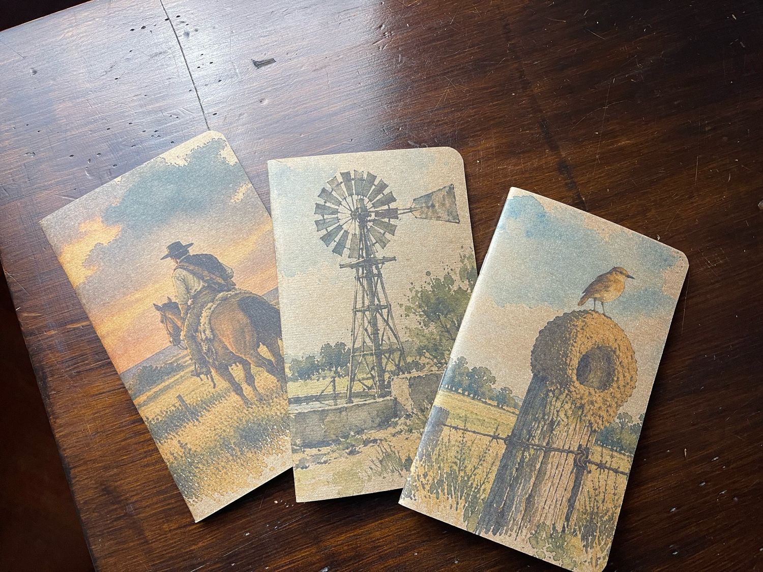 B6 Slim - Cuaderno de hojas lisas colección “CAMPO” - PACK X 3