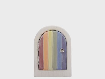 Whimsical Rainbow Fairy Door