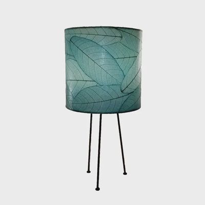 Tripod Drum Table Lamp Sea Blue