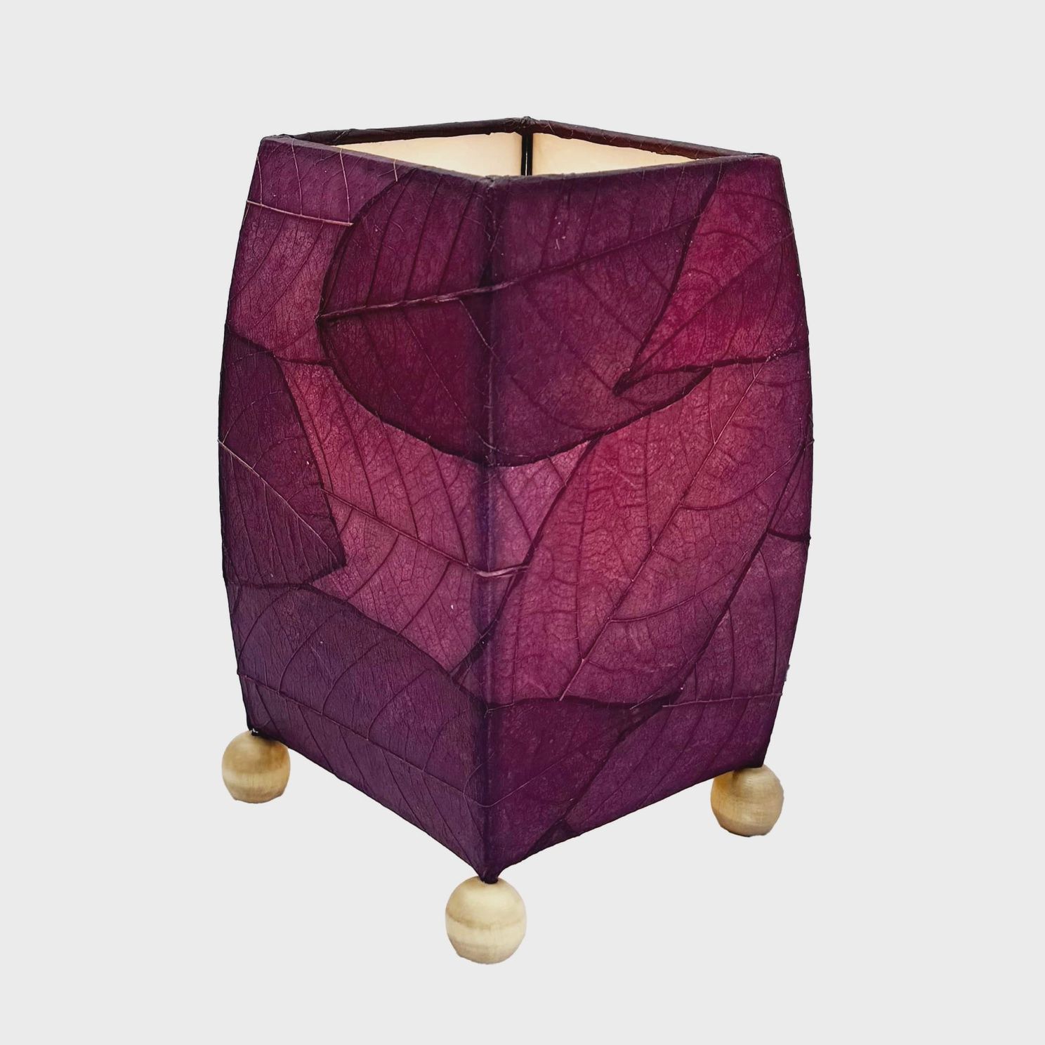 Mini Square Cocoa Leaf Lamp Purple