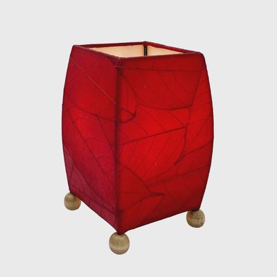 Mini Square Cocoa Leaf Lamp Red