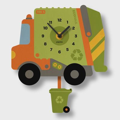 Garbage Truck Pendulum Clock