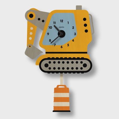 Excavator Pendulum Clock
