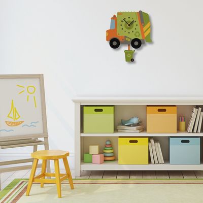 Garbage Truck Pendulum Clock
