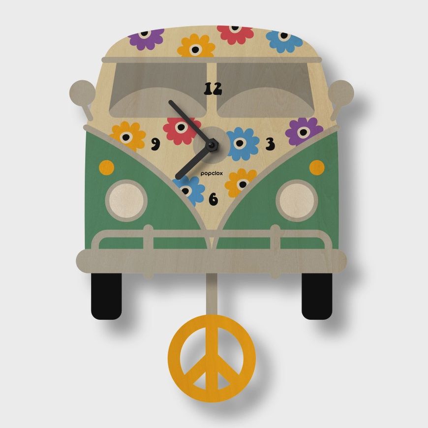 Peace Bus Pendulum Clock