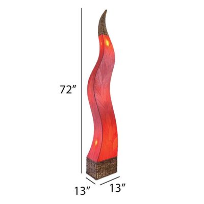 Flame Giant Floor Lamp Red
