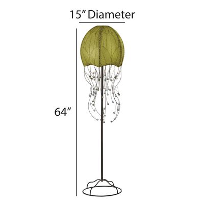 Jellyfish Large Floor Lamp Green