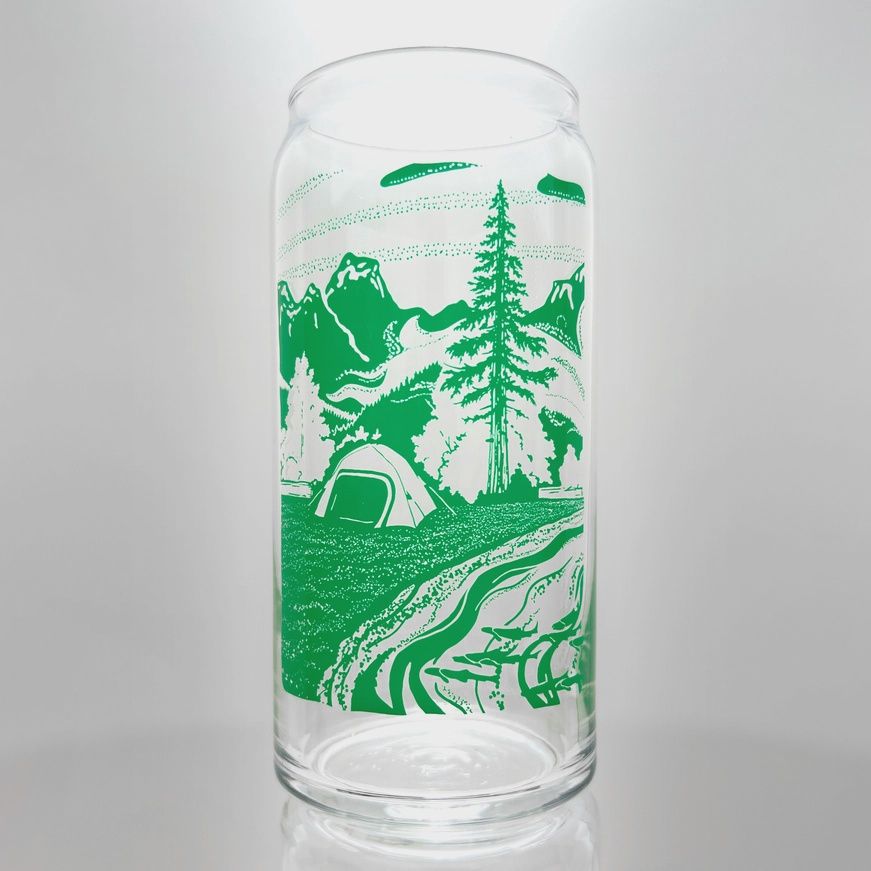 Tall Camping Tent Glass