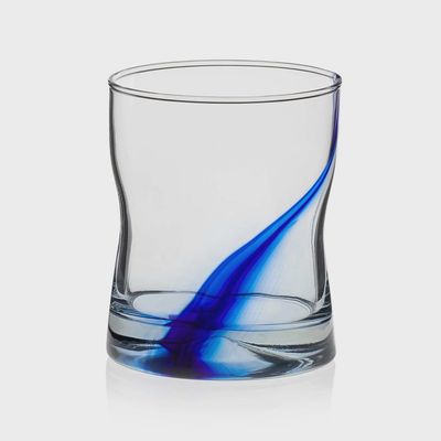 Blue Ribbon Rocks Glass