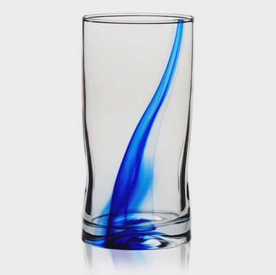 Blue Ribbon Tumbler Glass