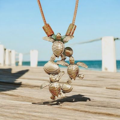 Hatchlings Bronze Pendant