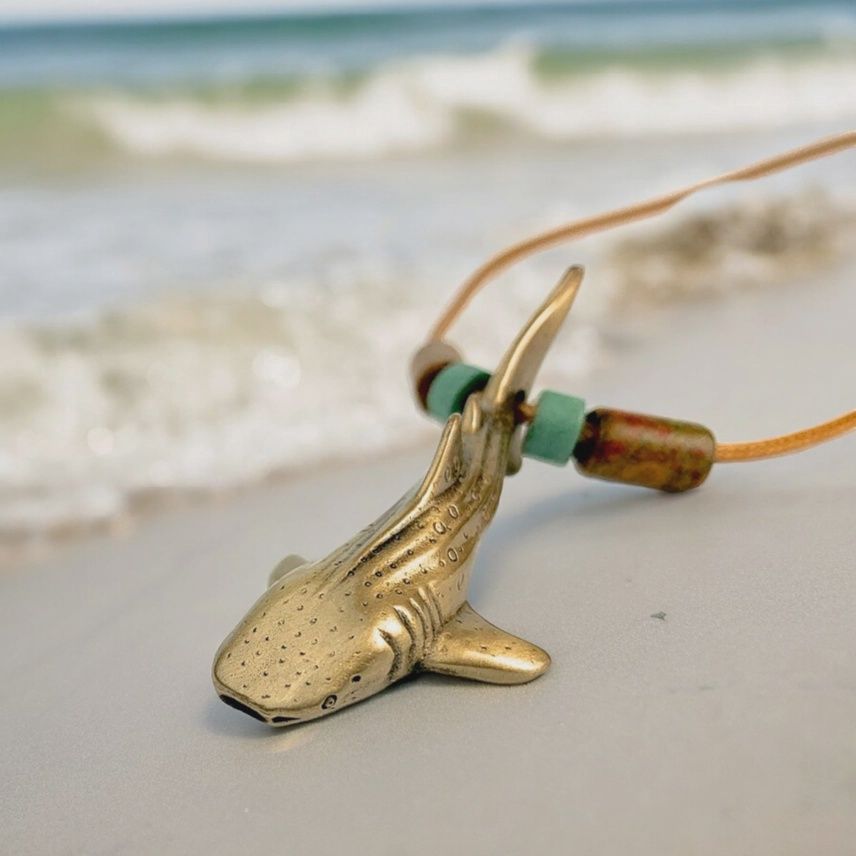 Whale Shark Bronze Pendant
