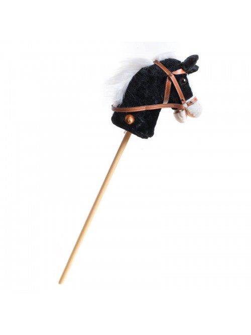 Plush Black  Hobby Horse