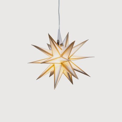 Moravian White/Gold Star - 7"