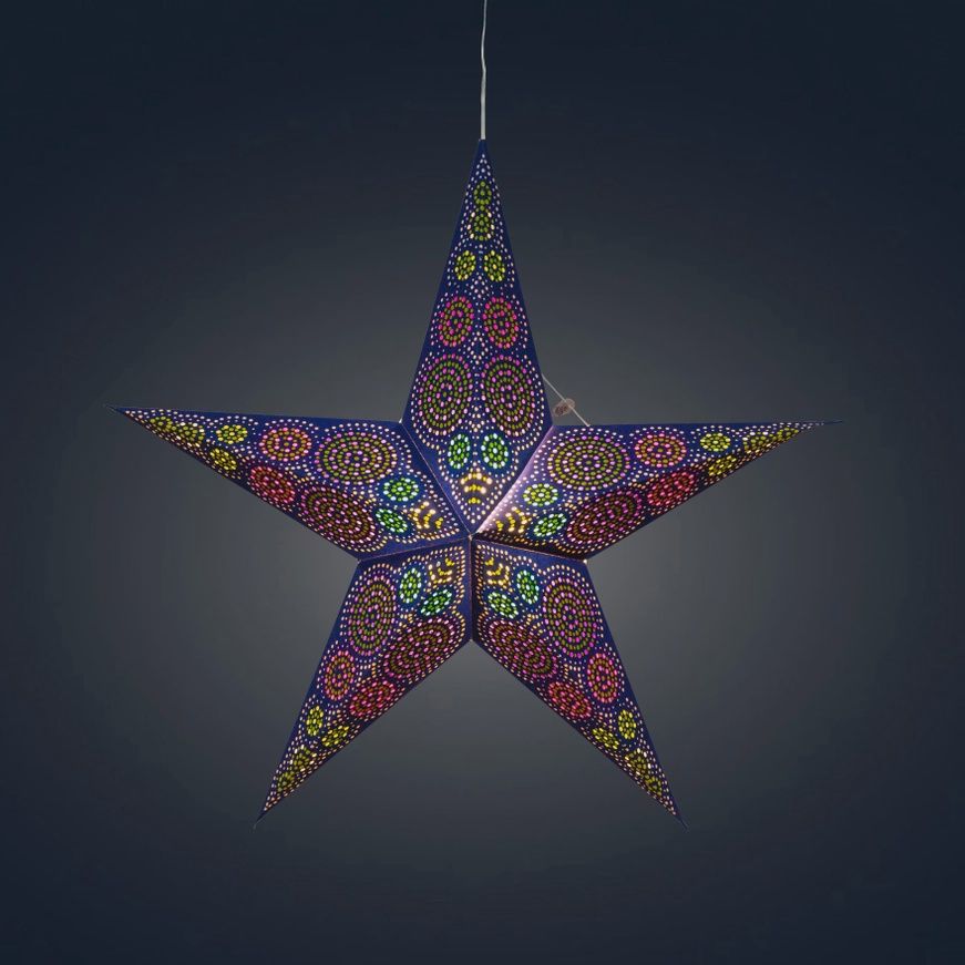 Kaleidoscope Blue Star - 5p 24"