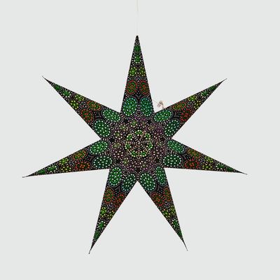 Kaleidoscope Green Star - 7p 23"