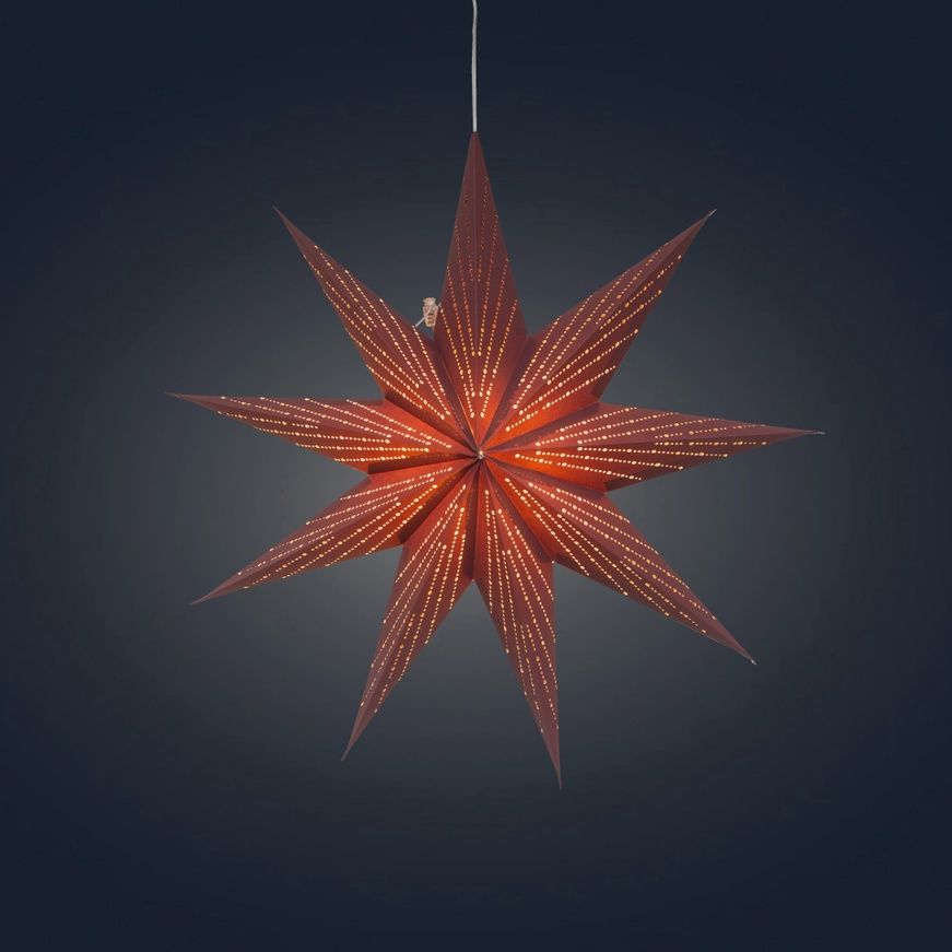 Dottie Maroon Star - 9p 18"