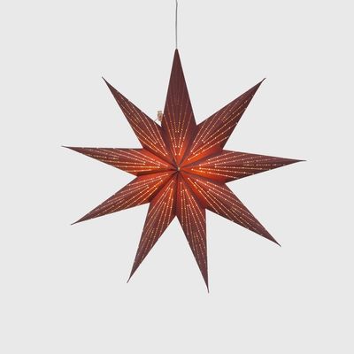 Dottie Maroon Star - 9p 18"