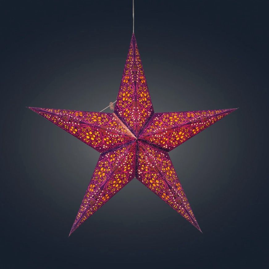 Cathedral Violet Star - 5p 24"