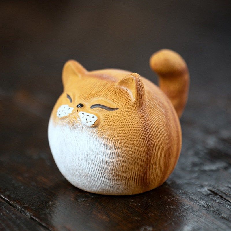 Tabby Cat Tea Pet