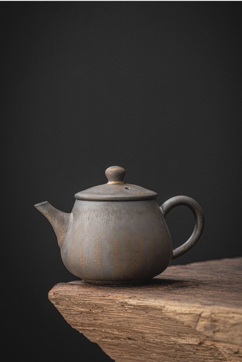 Ceramic Metallic Glaze Teapot
