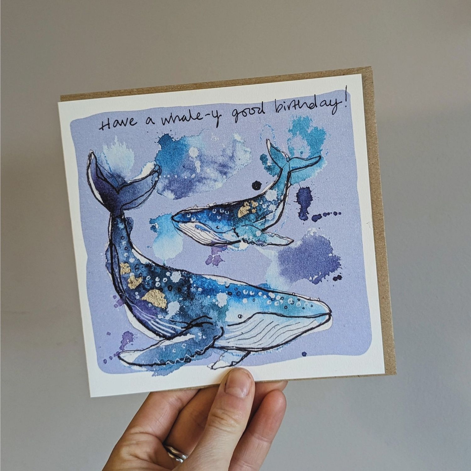 Whale-Y Good Birthday' Whale Card