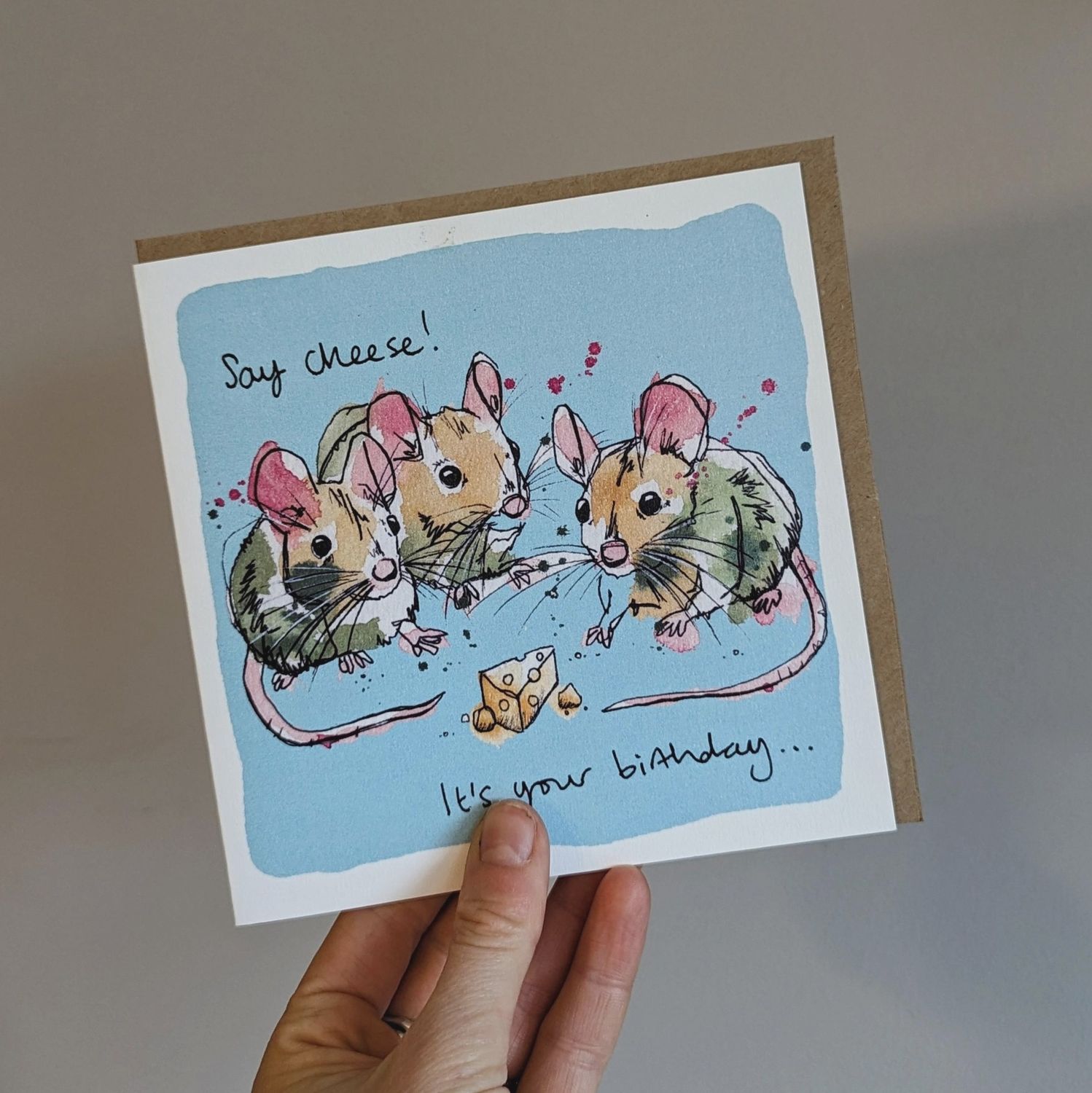 Say Cheese! Mice Card