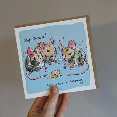 Say Cheese! Mice Card