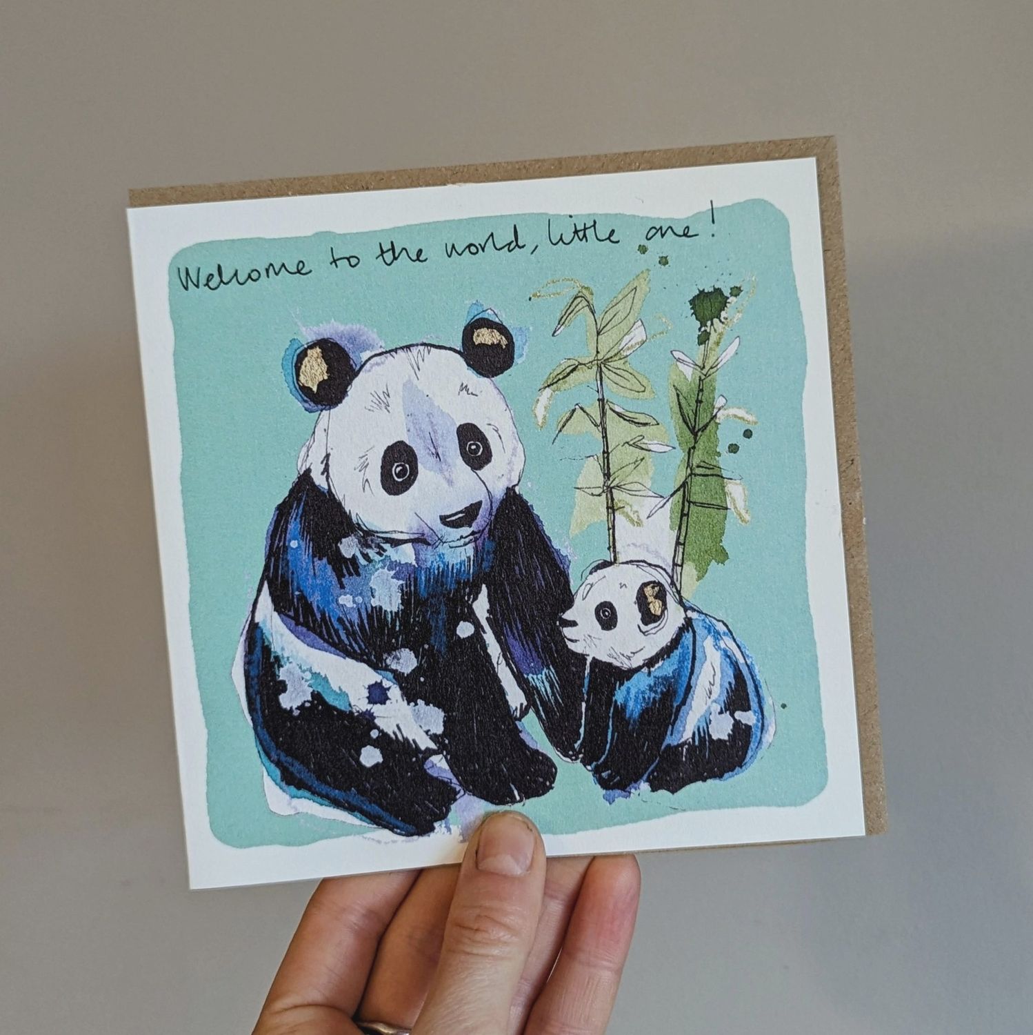 Panda New Baby Card