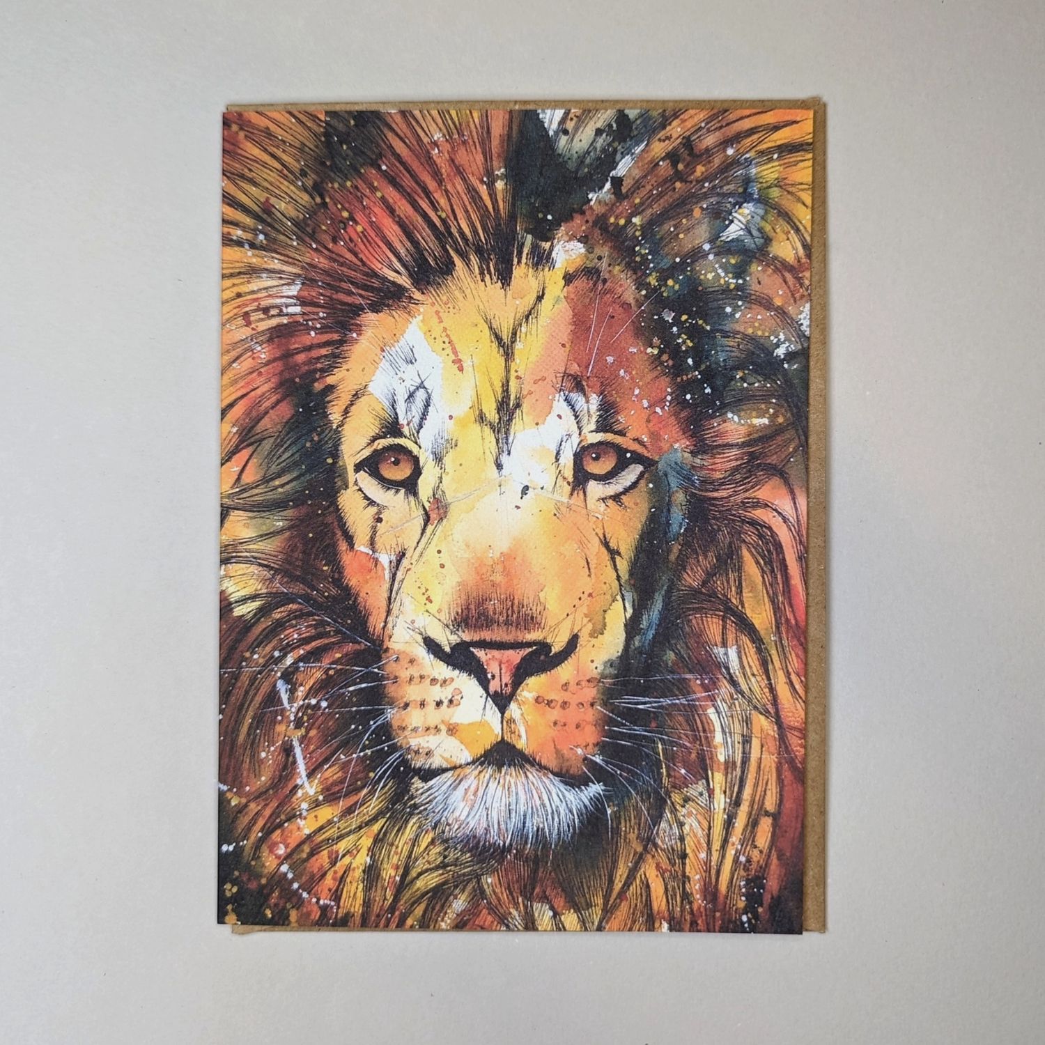 Lion Greeting Card