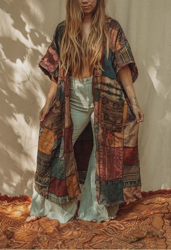 Boho Patchwork Duster