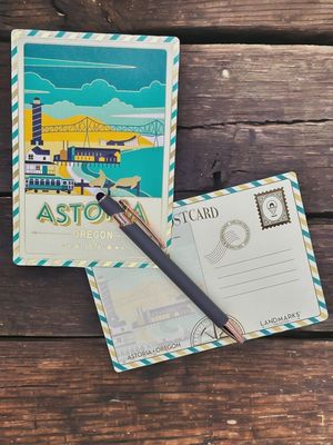 Astoria Foil Postcard
