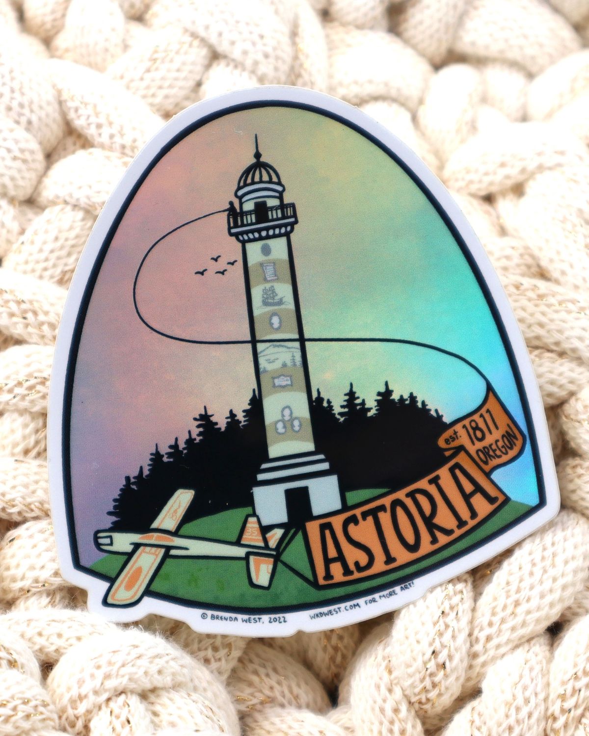 Holographic Column Sticker