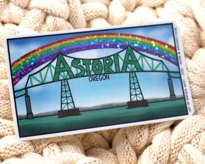 Rainbow Astoria Megler Sticker