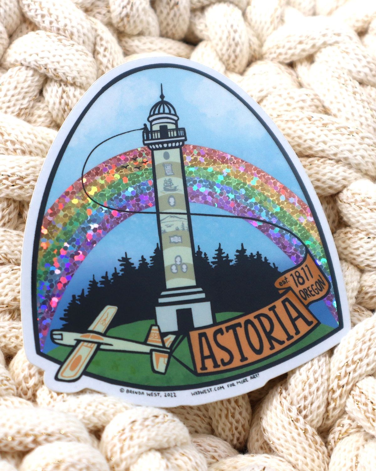 Rainbow Column Sticker