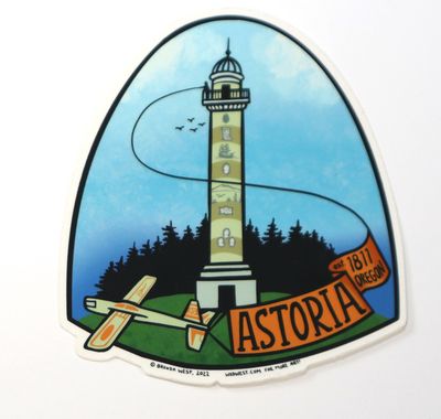 Large Column Sticker