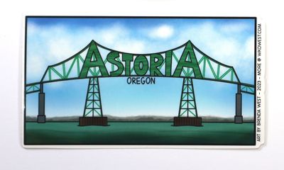 Large Astoria Megler Sticker