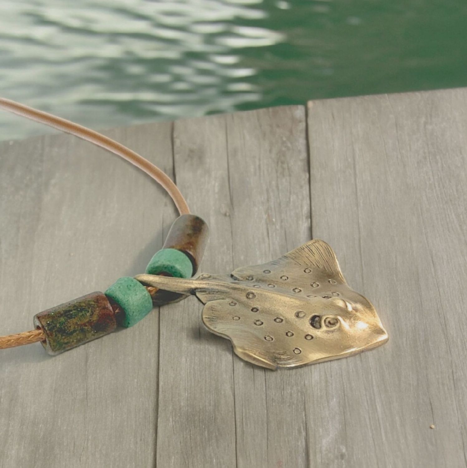 Stingray Bronze Pendant