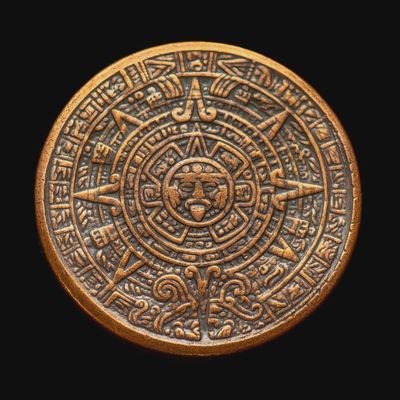 Aztec Sun + Moon Decision Coin