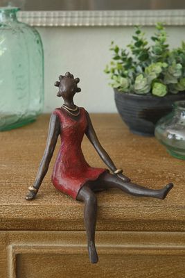 La Femme Rouge Bronze Sculpture