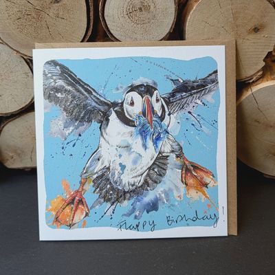 Flappy Birthday Puffin Occasion Card