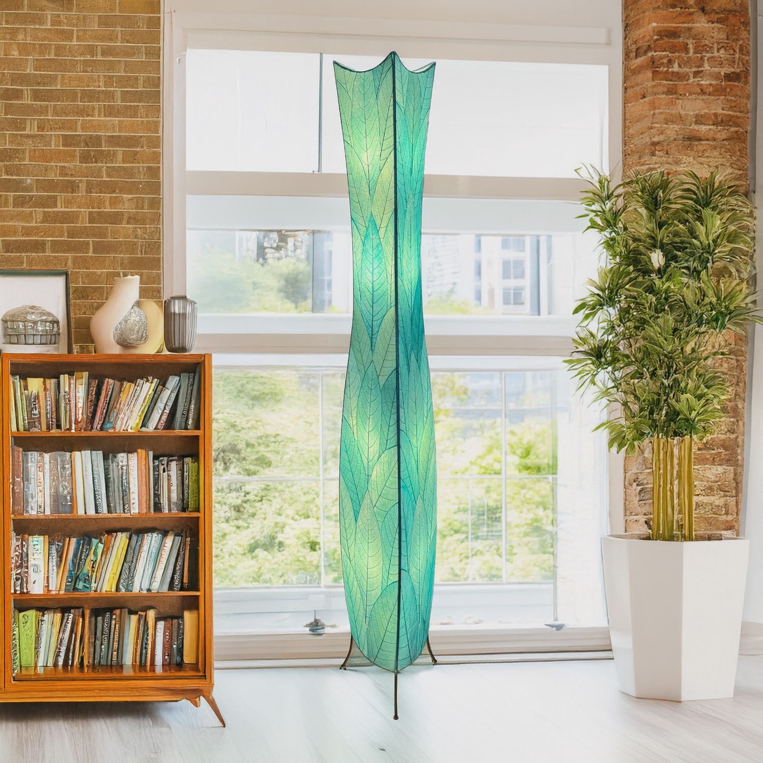 Giant Flowerbud Lamp Sea Blue