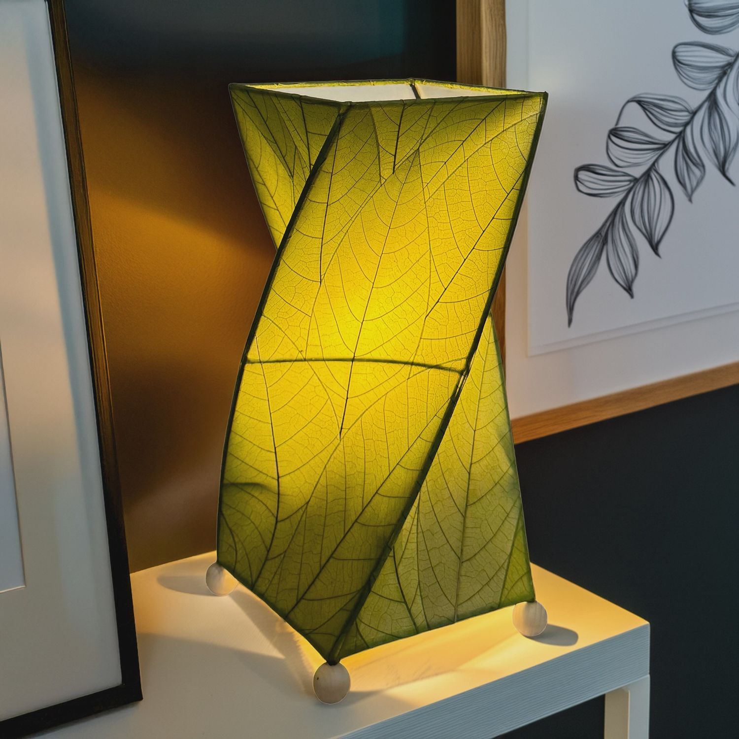 Twist Table Lamp Green