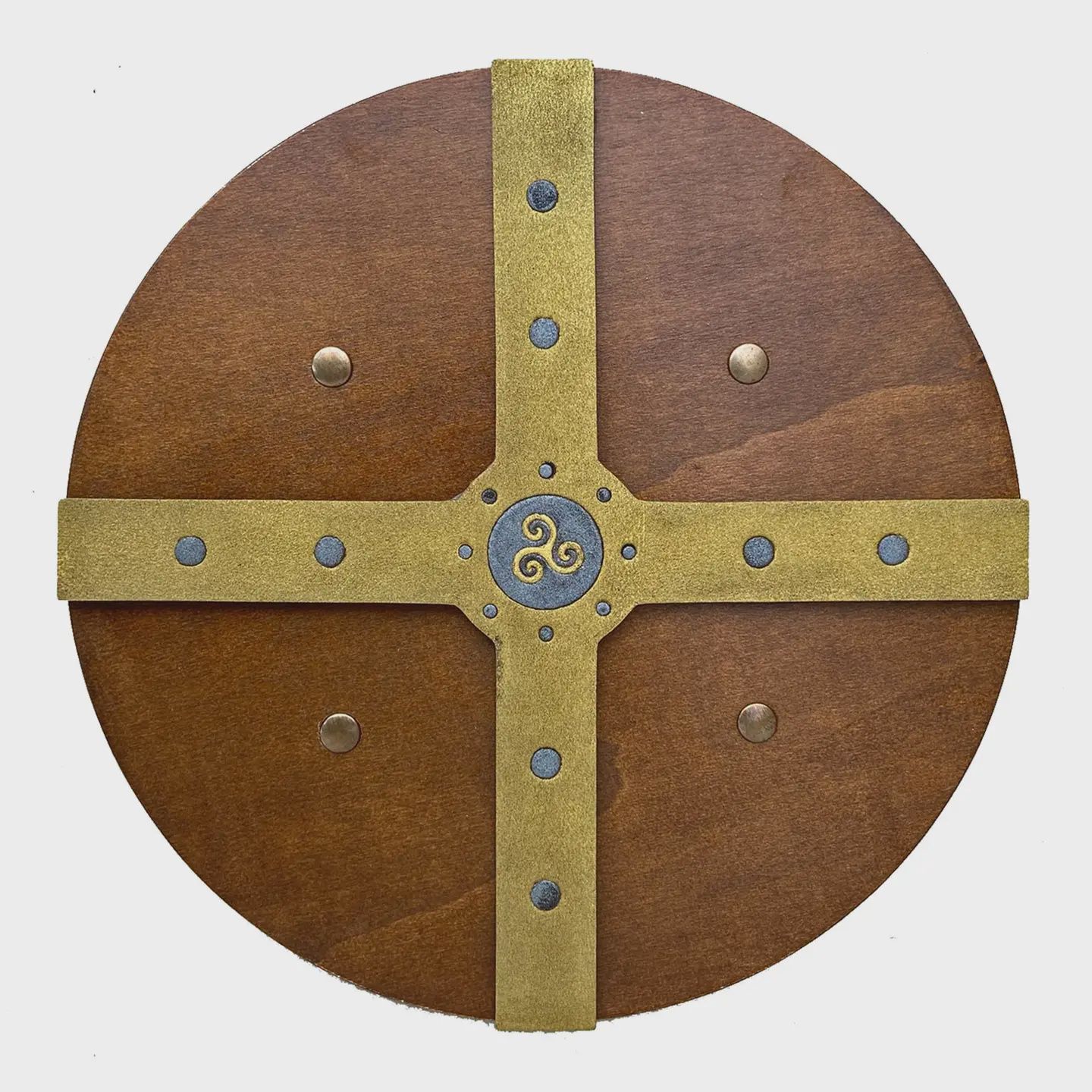 Brown &amp; Gold Viking Shield