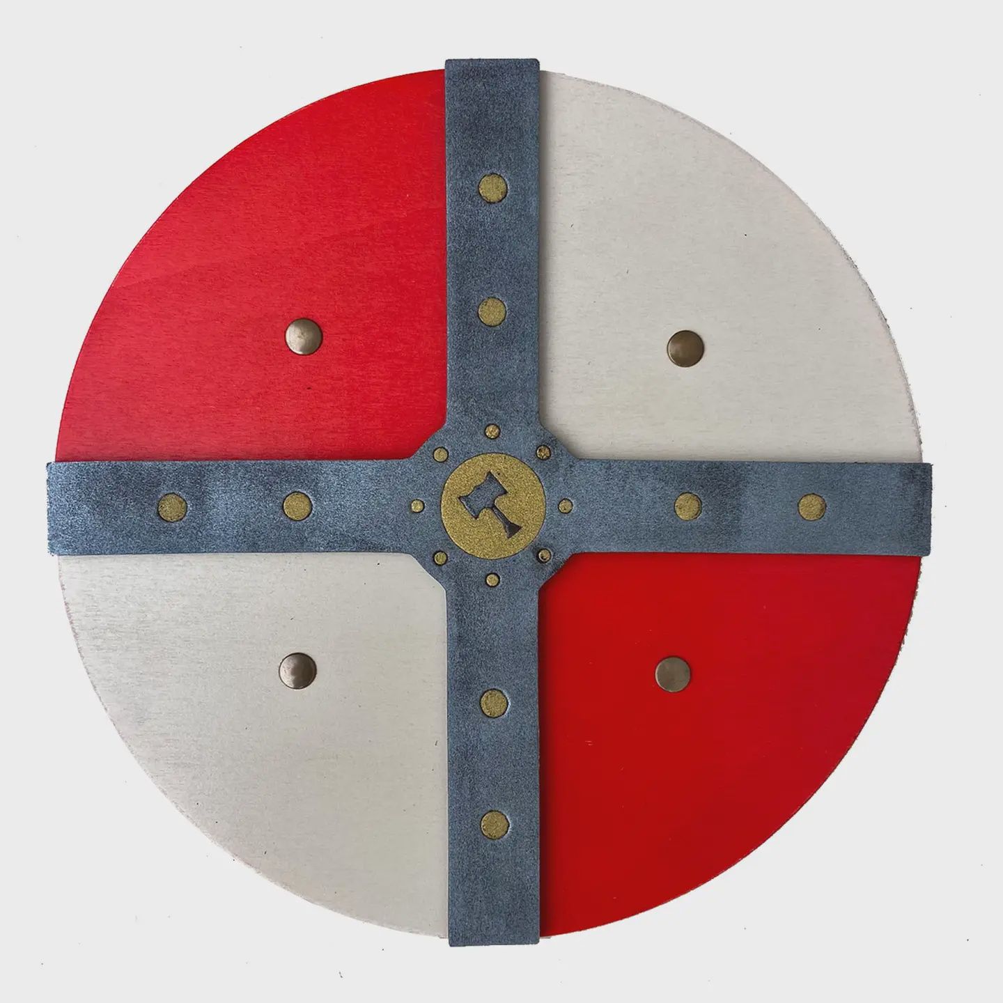 Red &amp; White Viking Shield