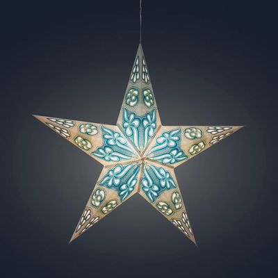 Pippa White / Turquois Star - 5 Point 24"
