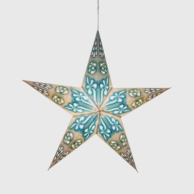 Pippa White / Turquois Star - 5 Point 24"