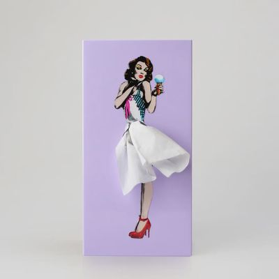 Purple Flying Skirt Tissue Box
