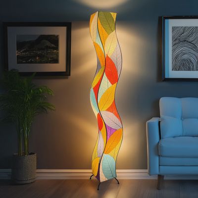 Wrapped Wave Floor Lamp Multi