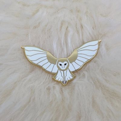 Barn Owl Enamel Pin